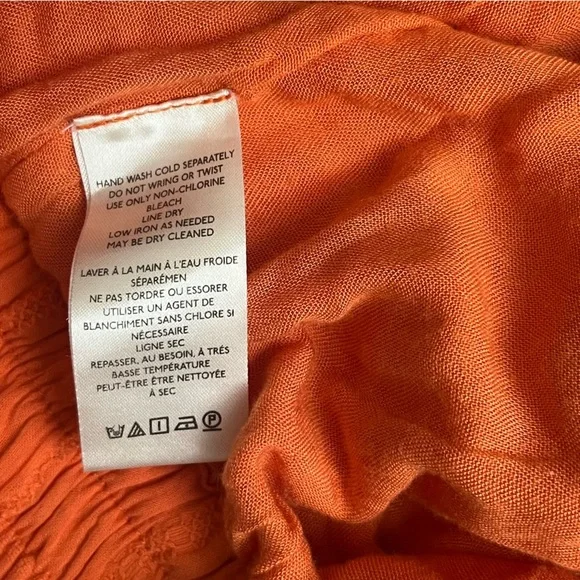 Free People Day Blooms Cutwork Embroidered Shorts, Flame, size M NWOT - Picture 6 of 7